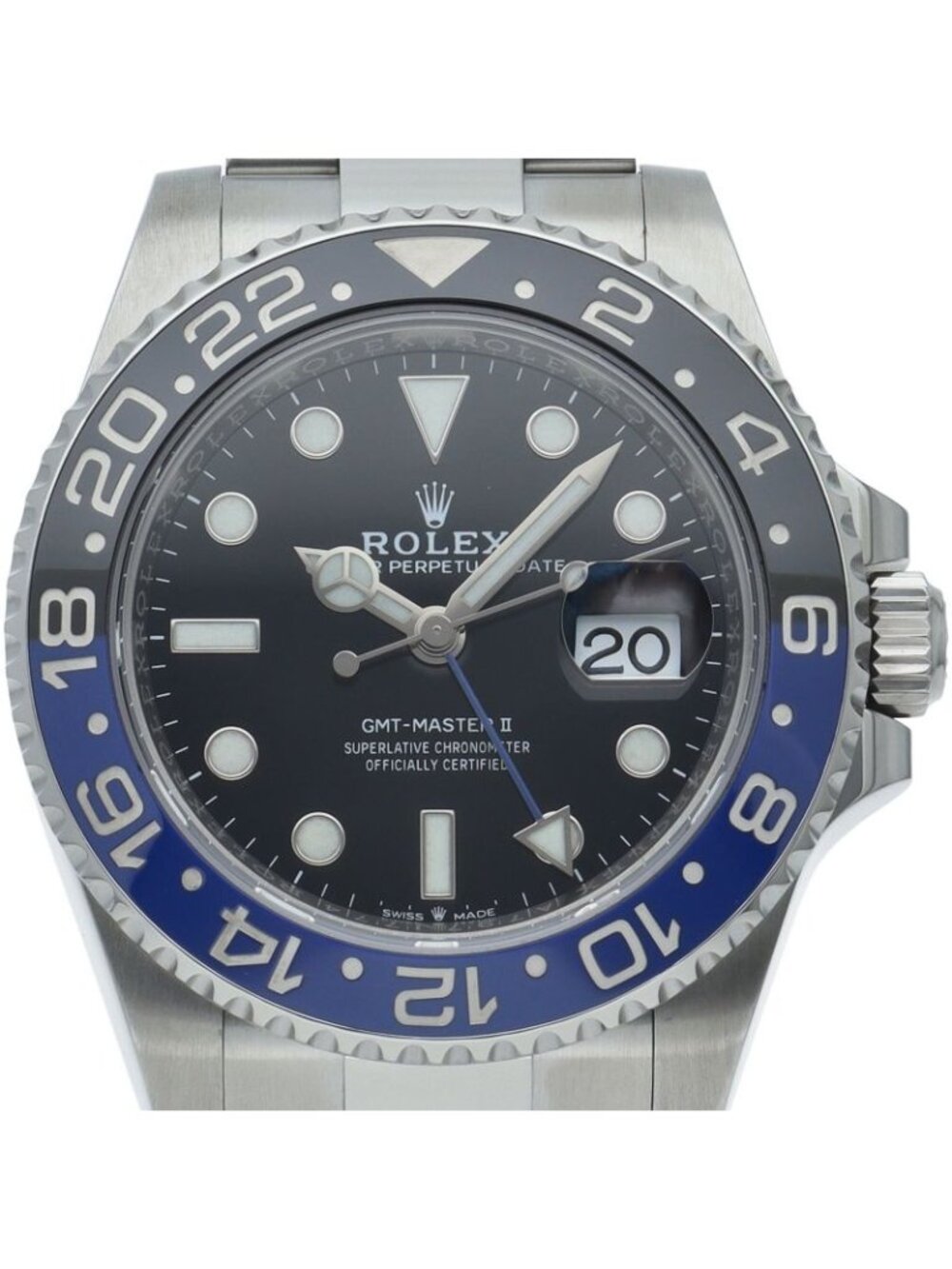 Rolex GMT-Master 2 Watch Oyster OH Finished SS Black OH